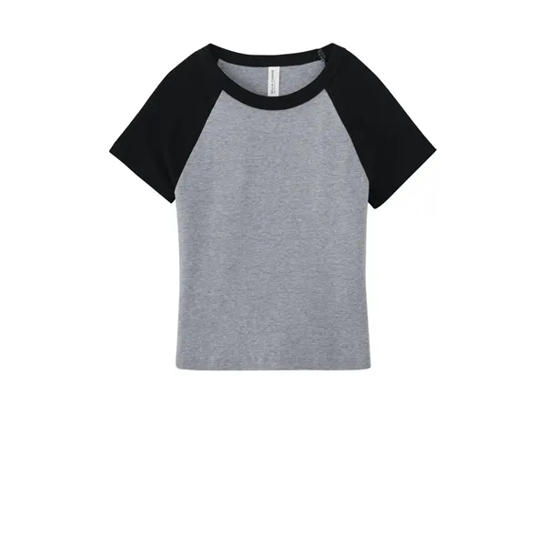 BELLA+CANVAS Women's Micro Rib Raglan Baby Tee... from ASI 84863 SanMar