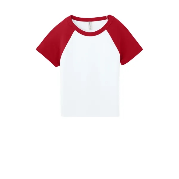 BELLA+CANVAS Women's Micro Rib Raglan Baby Tee... from ASI 84863 SanMar