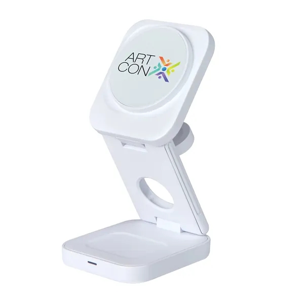 Seth 3-in-1 15W Wireless Charging Station... from ASI 67866 Logomark/Valumark
