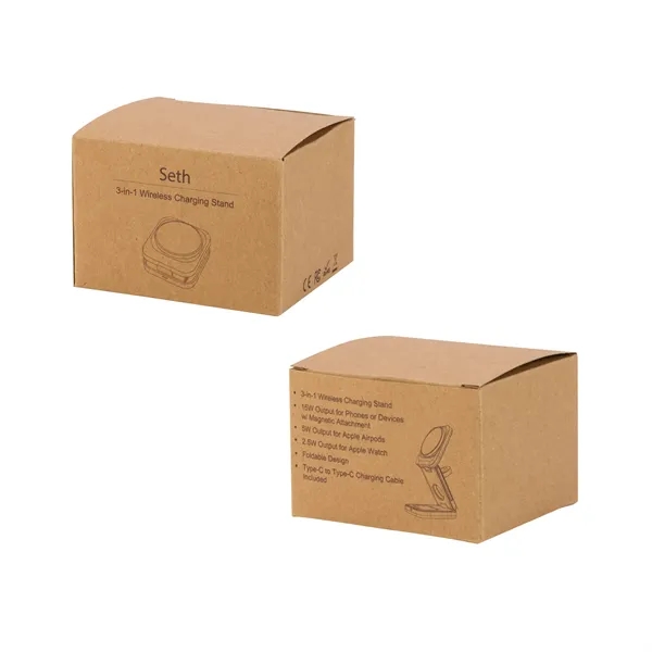 Seth 3-in-1 15W Wireless Charging Station... from ASI 67866 Logomark/Valumark