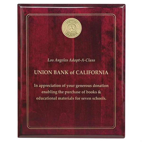 Rosewood Plaque - 8" x 10"... from ASI 40480 Koozie Group / Norwood