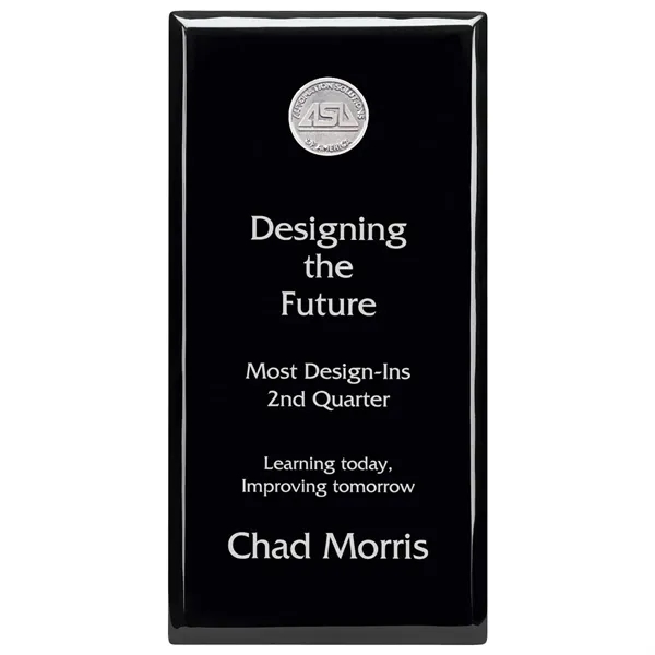 Black Plaque - 6" x 12"... from ASI 40480 Koozie Group / Norwood