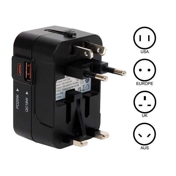 Bellingham Universal Travel Adapter... from ASI 67866 Logomark/Valumark
