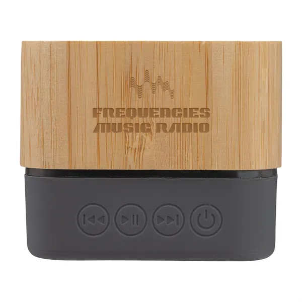 Cadence Bamboo Wireless Light-Up Speaker... from ASI 67866 Logomark/Valumark