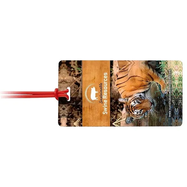 Self-laminating vinyl luggage tag with standard ID card.... from ASI 68507 The Magnet Group / Perfect Line