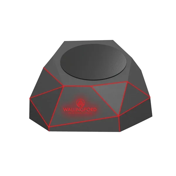 2.31" x 2.56" x 2.56" Xoopar geo dock charger with light-up... from ASI 67866 Logomark/Valumark