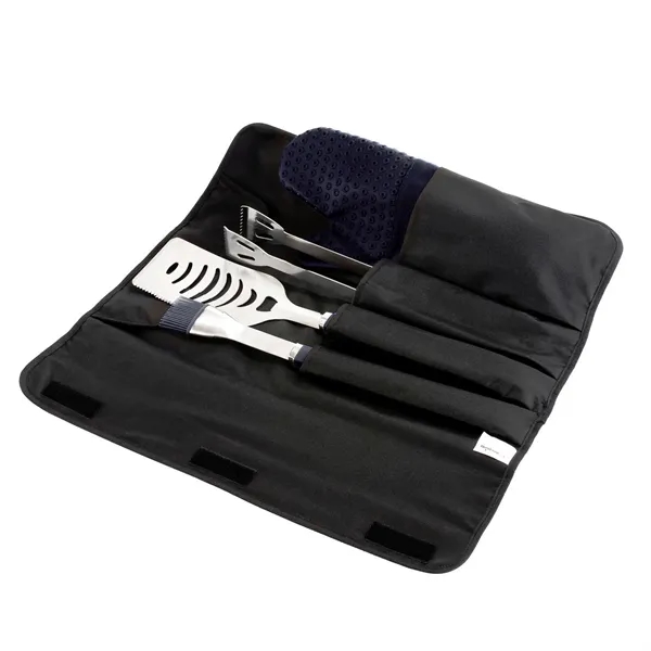 BBQ set with spatula, basting brush, tongs and silicone oven mitt... from ASI 68507 The Magnet Group / Innovations by Magnet™