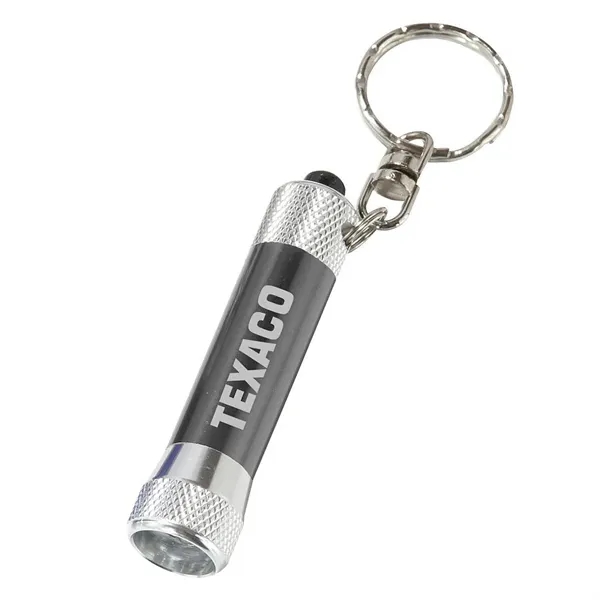 Super bright LED durable metal flashlight with keychain.... from ASI 68507 The Magnet Group / Innovations by Magnet™