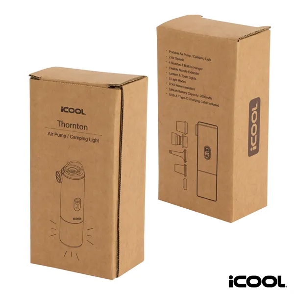 iCOOL® Thornton Air Pump / Camping Light... from ASI 67866 Logomark/Valumark