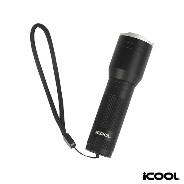 iCOOL® Butte 500-Lumen Aluminum Tactical Flashlight... from ASI 67866 Logomark/Valumark