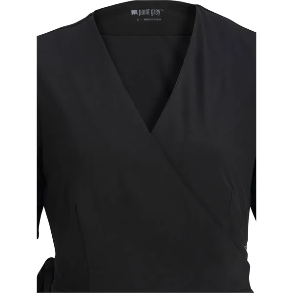 Edwards Garment - Point Grey - Women's 2-Pocket Wrap Dress... from ASI 86018 Scrub Authority / Uniform Stores