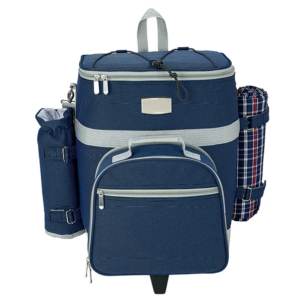 14.5" x 18" x 17" Haywood 4-person insulated trolley picnic bag... from ASI 67866 Logomark/Valumark