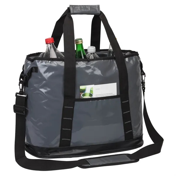 10" x 13.5" x 18" cooler bag with water resistant exterior;... from ASI 67866 Logomark/Valumark