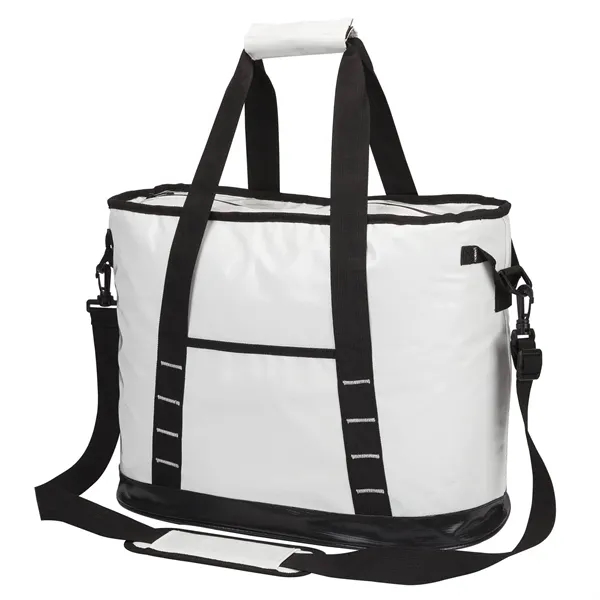 10" x 13.5" x 18" cooler bag with water resistant exterior;... from ASI 67866 Logomark/Valumark