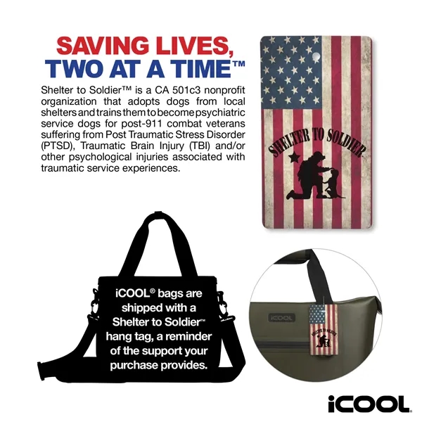 iCOOL® Castle Peak Waterproof Snap-Down 28-Can Cooler... from ASI 67866 Logomark/Valumark