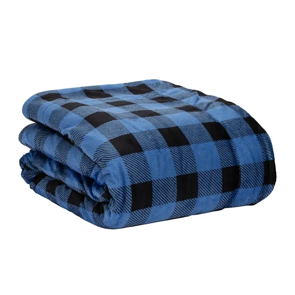 0.19" x 60" x 50" micro mink Sherpa blanket; includes vinyl... from ASI 67866 Logomark/Valumark
