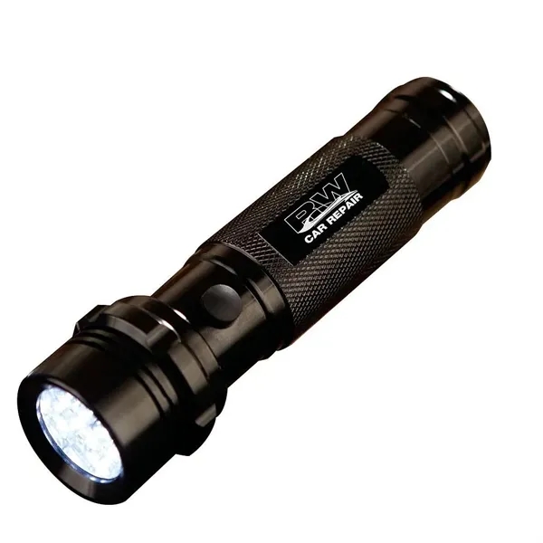 Heavy duty flashlight with 14 LED lights and three AAA batteries.... from ASI 68507 The Magnet Group / Innovations by Magnet™