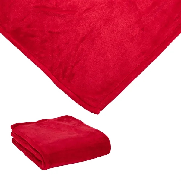 0.12" x 60" x 50" mink touch blanket; made from hypoallergenic... from ASI 67866 Logomark/Valumark