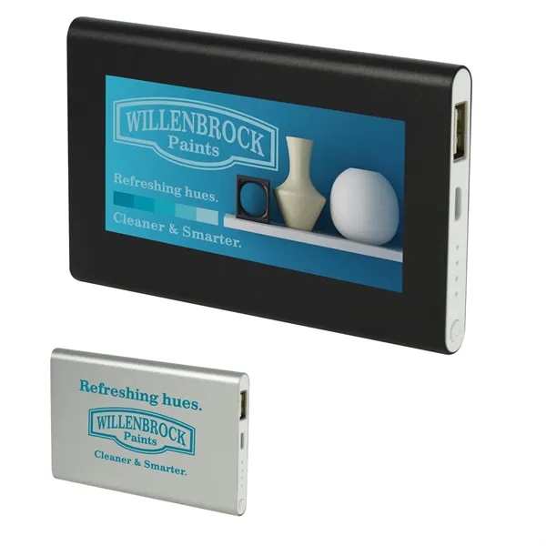 Compact Aluminum Power Bank 4000 mAh... from ASI 40480 Koozie Group / Norwood