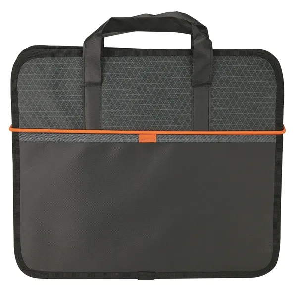 Optimum-II trunk organizer with two compartments, front pocket, and carrying handles;... from ASI 67866 Logomark/Valumark