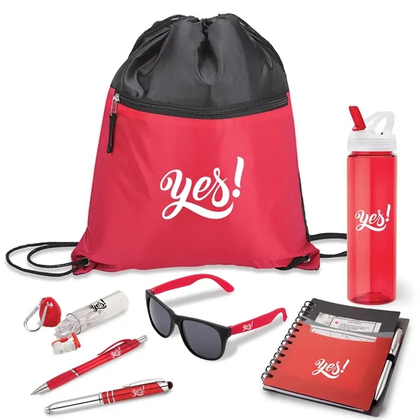 7-piece Yes kit in drawstring sports bag.... from ASI 67866 Logomark/Valumark