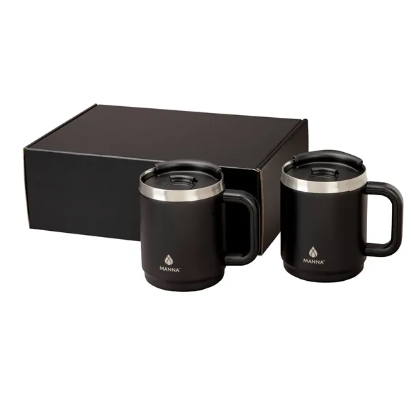 Manna™ Boulder Two-Piece Camping Mug Gift Set... from ASI 67866 Logomark/Valumark