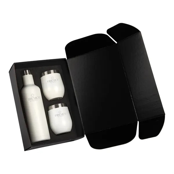 Bliss gift set with stainless steel 750ml bottle and pair of... from ASI 67866 Logomark/Valumark