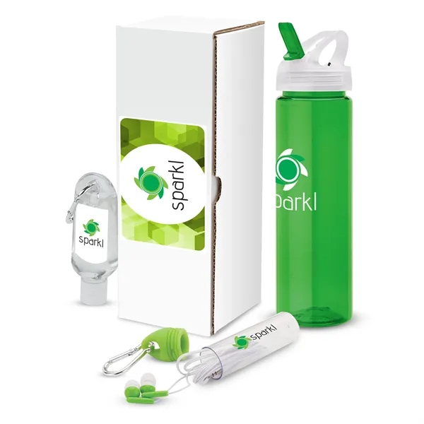 Serenity 3-piece gift set that includes a 25 oz. bottle, 1... from ASI 67866 Logomark/Valumark