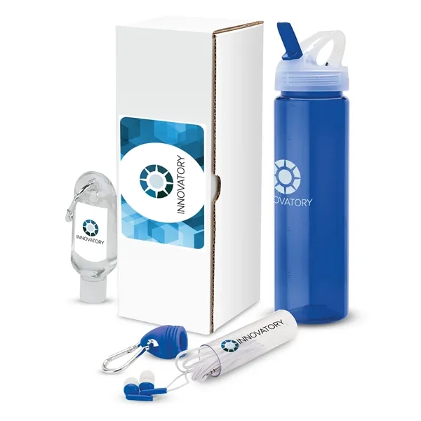 Serenity 3-piece gift set that includes a 25 oz. bottle, 1... from ASI 67866 Logomark/Valumark