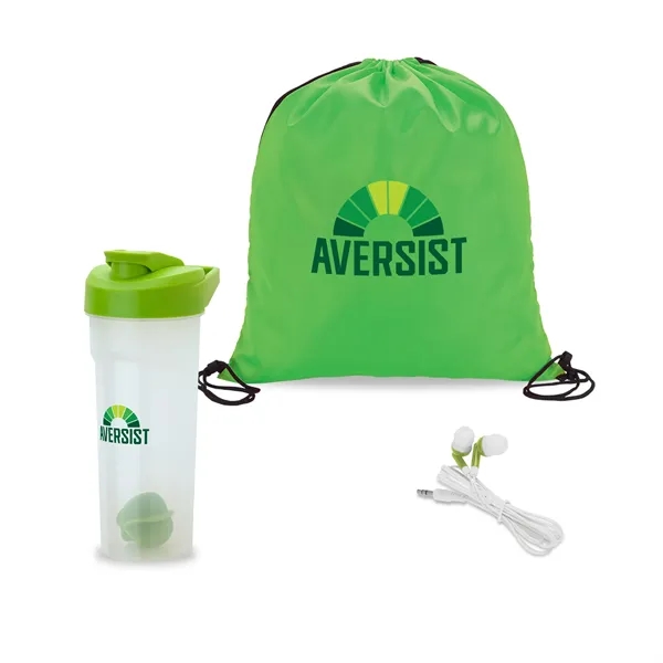 3-piece fitness gift set with 28 oz. shaker cup with mixing... from ASI 67866 Logomark/Valumark