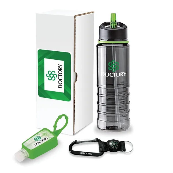 Champion 3-piece fitness gift set with 25 oz. bottle, 1 oz.... from ASI 67866 Logomark/Valumark
