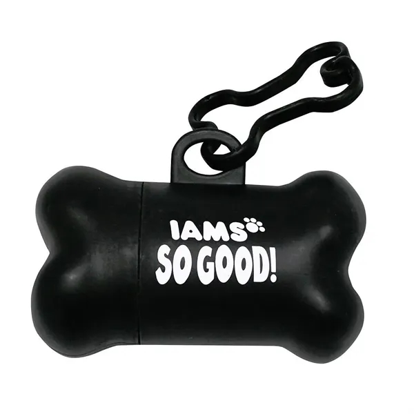 Bone-shaped dog waste bag holder with 15 bags per roll.... from ASI 68507 The Magnet Group / Perfect Line