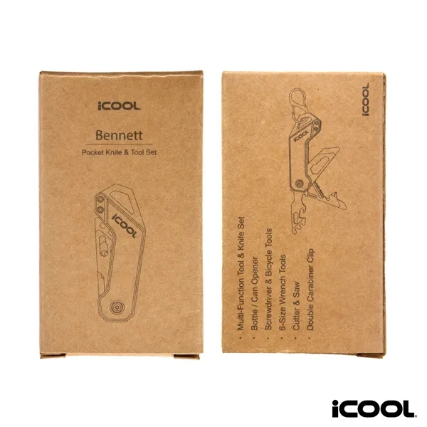 iCOOL® Bennett Pocket Tool & Knife Set... from ASI 67866 Logomark/Valumark