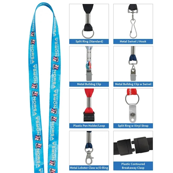 1/2" RPET Fine-Print Lanyard... from ASI 40480 Koozie Group