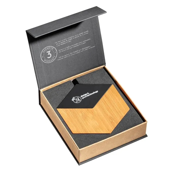 SCX Design™ Bamboo 10W Hexa Wireless Charger... from ASI 40480 Koozie Group