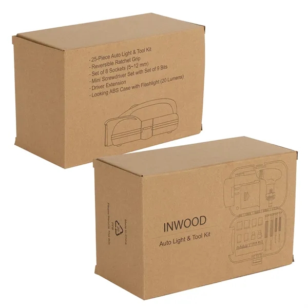 Inwood auto light and tool kit in locking ABS flashlight case.... from ASI 67866 Logomark/Valumark