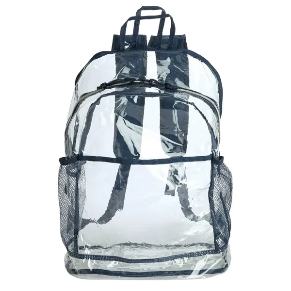 6" x 18" x 13" Havelock clear backpack with adjustable polyester... from ASI 67866 Logomark/Valumark / Valumark™