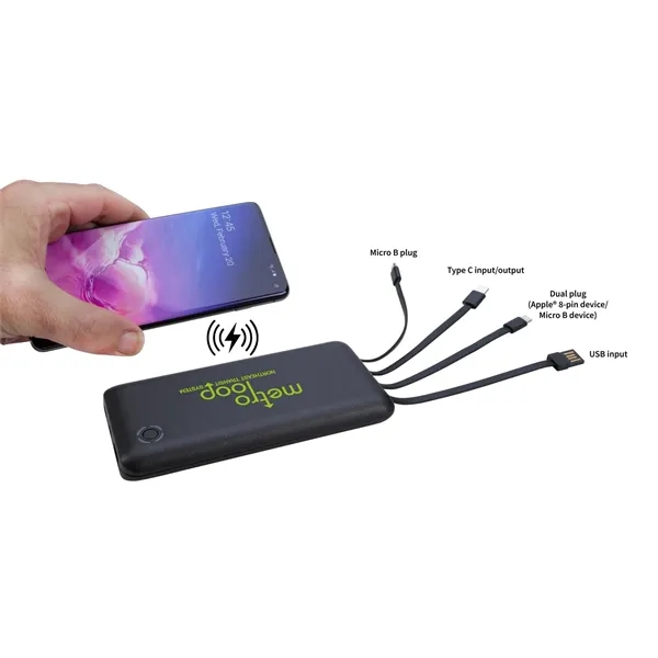 Charge Wave Wireless Power Bank 10,000 mAh... from ASI 40480 Koozie Group