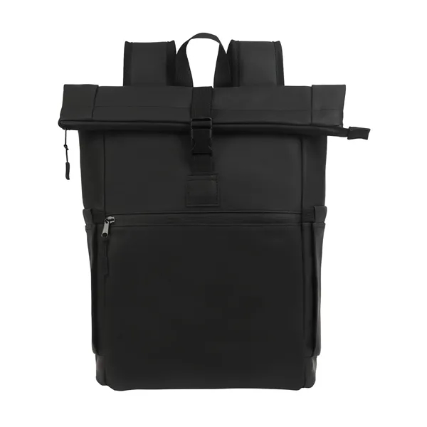 Casey PU Roll-Top Laptop Backpack... from ASI 67866 Logomark/Valumark