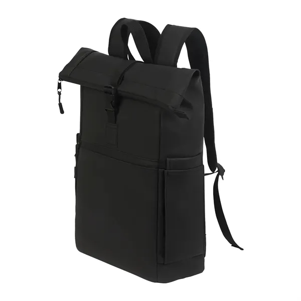 Casey PU Roll-Top Laptop Backpack... from ASI 67866 Logomark/Valumark