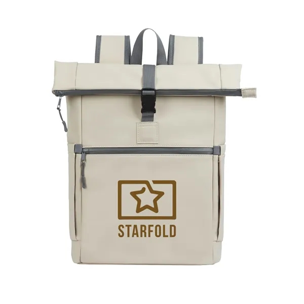 Casey PU Roll-Top Laptop Backpack... from ASI 67866 Logomark/Valumark