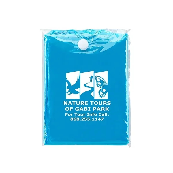 Disposable rain poncho made of PVC and includes a clear pouch.... from ASI 68507 The Magnet Group / Perfect Line
