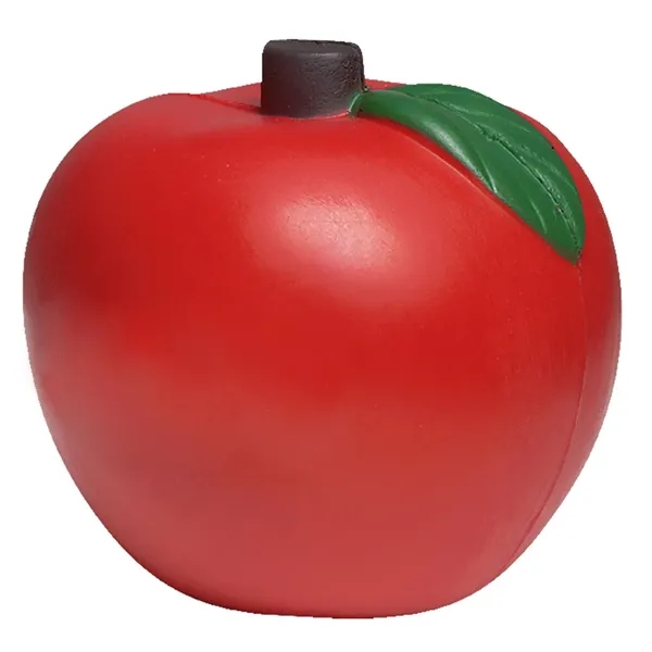Red apple shaped stress reliever made of polyurethane foam.... from ASI 68507 The Magnet Group / Perfect Line