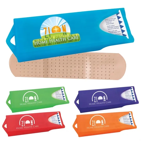 Original Colored Dispenser w/Standard Bandages... from ASI 40480 Koozie Group / Norwood