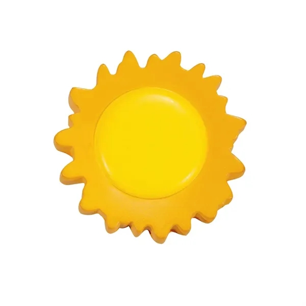 Sunshine shaped stress reliever made of polyurethane foam.... from ASI 68507 The Magnet Group / Perfect Line