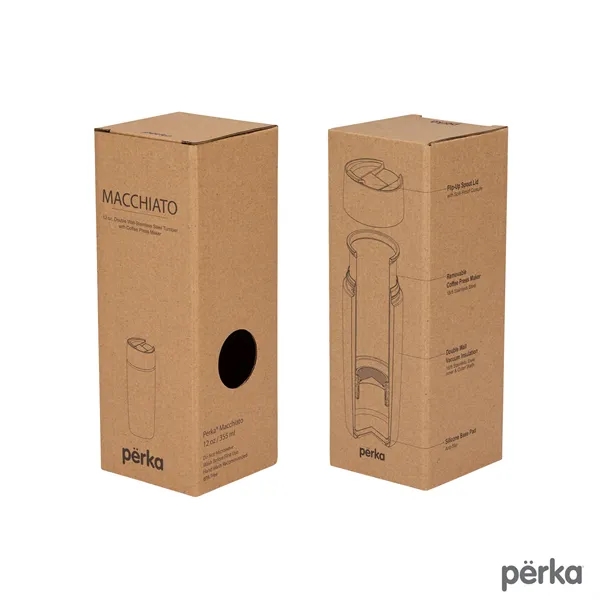 Perka® Macchiato 12 oz. Double Wall Coffee/Tea Press Mug... from ASI 67866 Logomark/Valumark