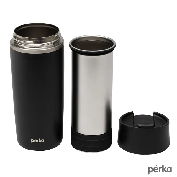 Perka® Macchiato 12 oz. Double Wall Coffee/Tea Press Mug... from ASI 67866 Logomark/Valumark