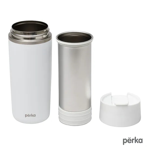 Perka® Macchiato 12 oz. Double Wall Coffee/Tea Press Mug... from ASI 67866 Logomark/Valumark