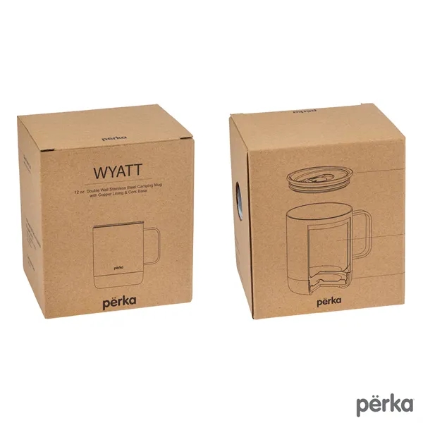 Perka® Wyatt 12 oz. Double Wall, Stainless Steel Camping Mug... from ASI 67866 Logomark/Valumark
