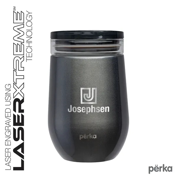 Perka® Taylor 12 oz. Double Wall, Stainless Steel Wine Mug... from ASI 67866 Logomark/Valumark